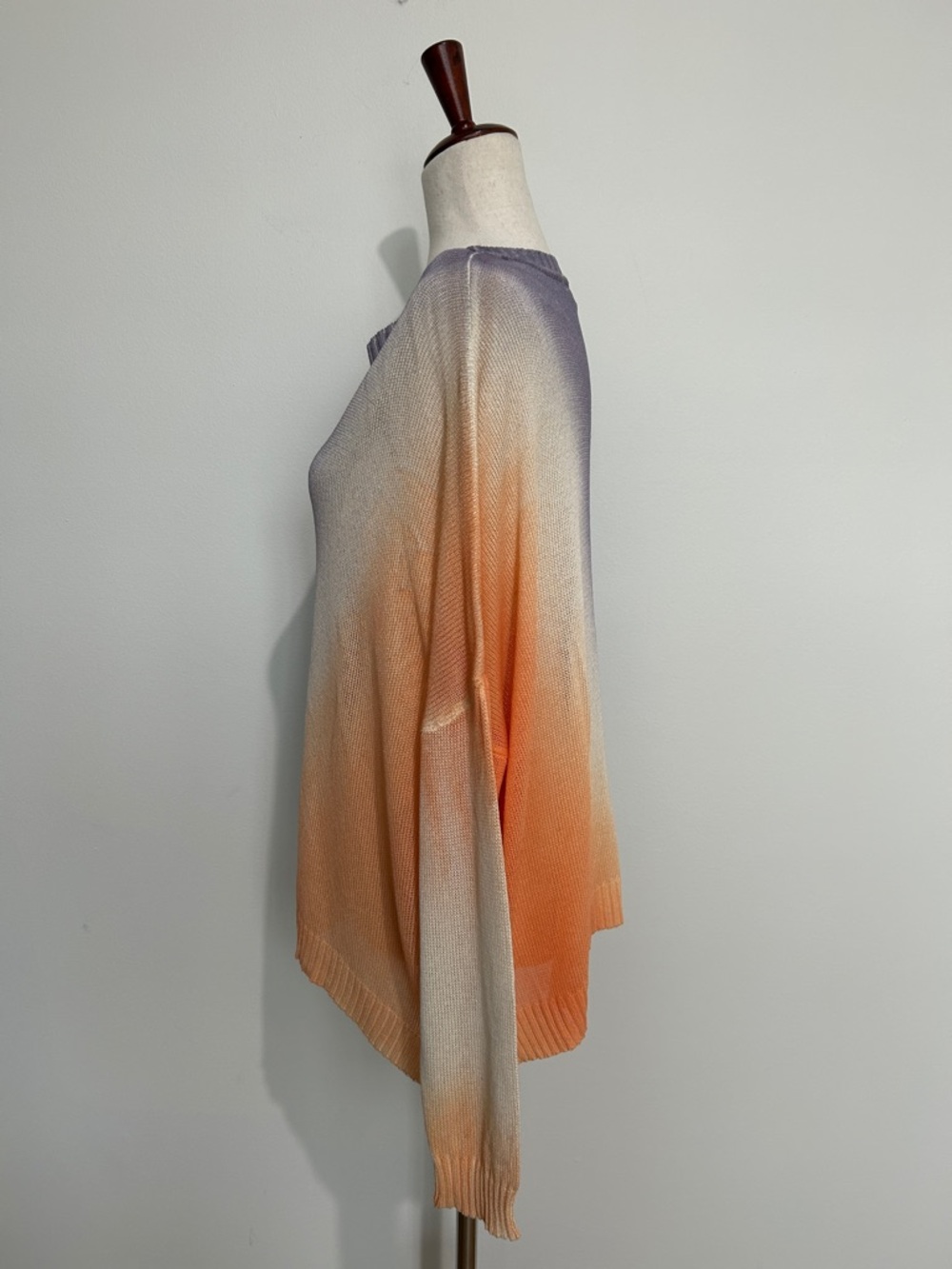 Fate Lightweight Tie Dye Color Block Oversized Sweater - Picture 2 of 5